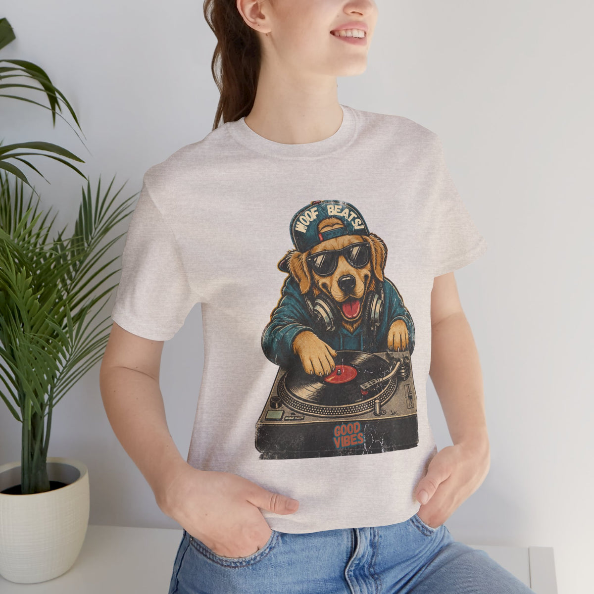 Woof Beats DJ Dog T-Shirt