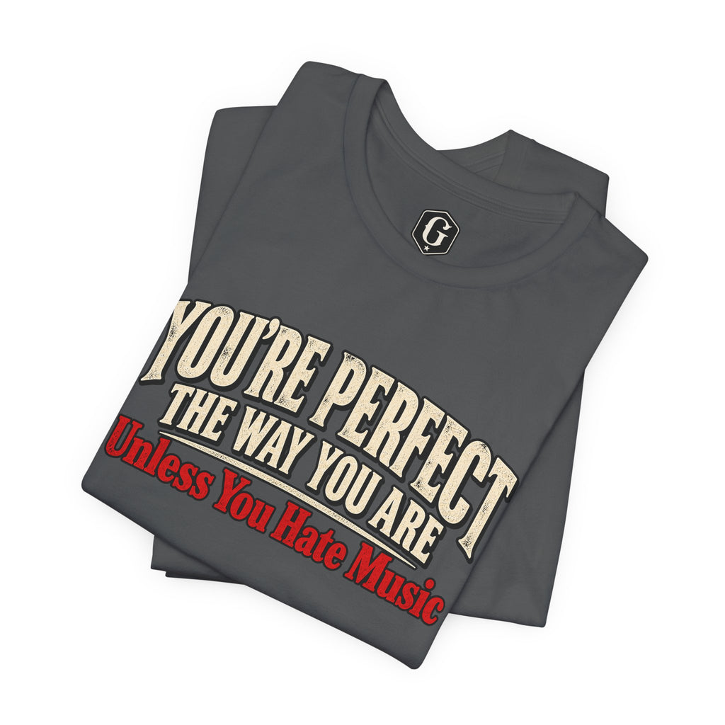 You're Perfect Unless You Hate Music T-Shirt