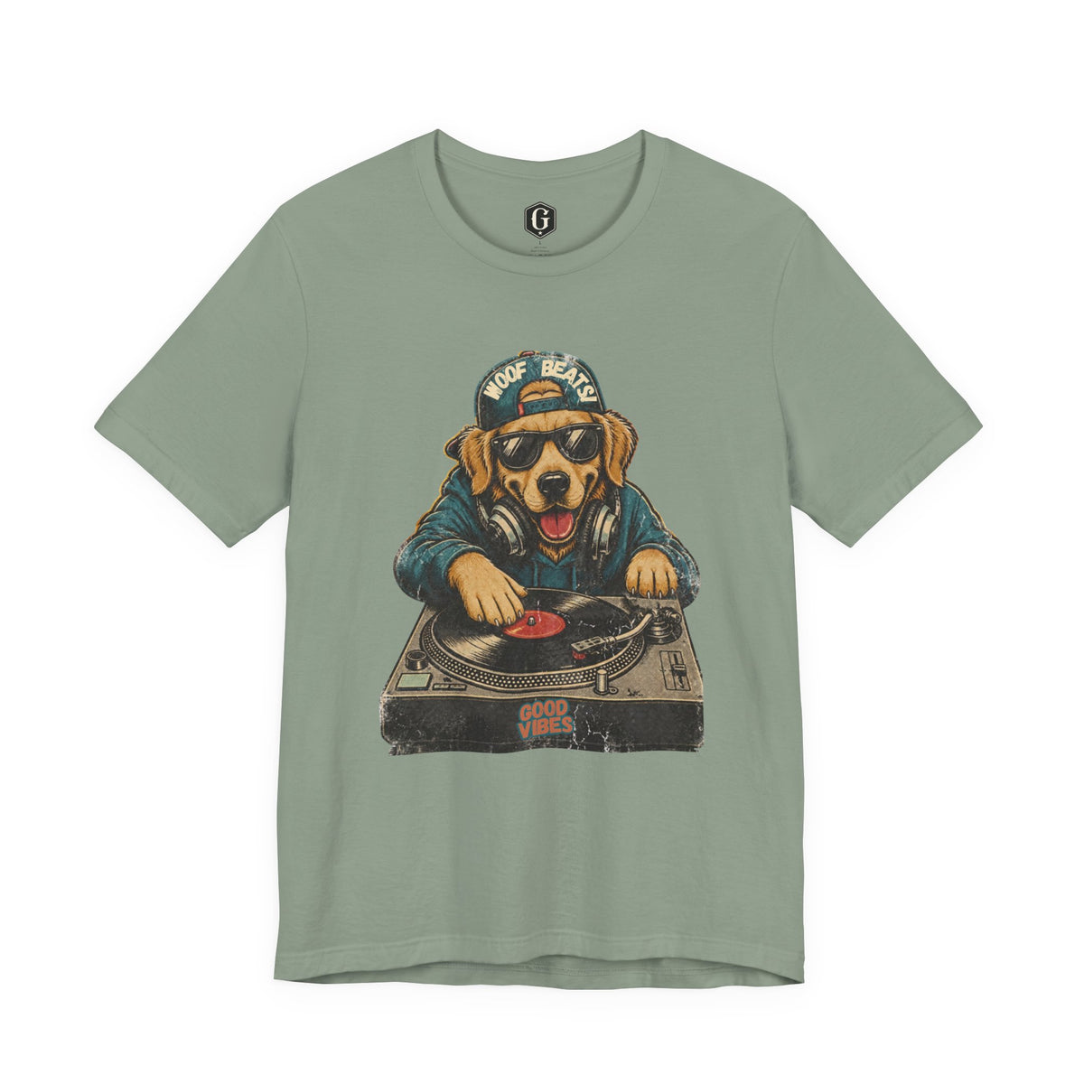 Woof Beats DJ Dog T-Shirt