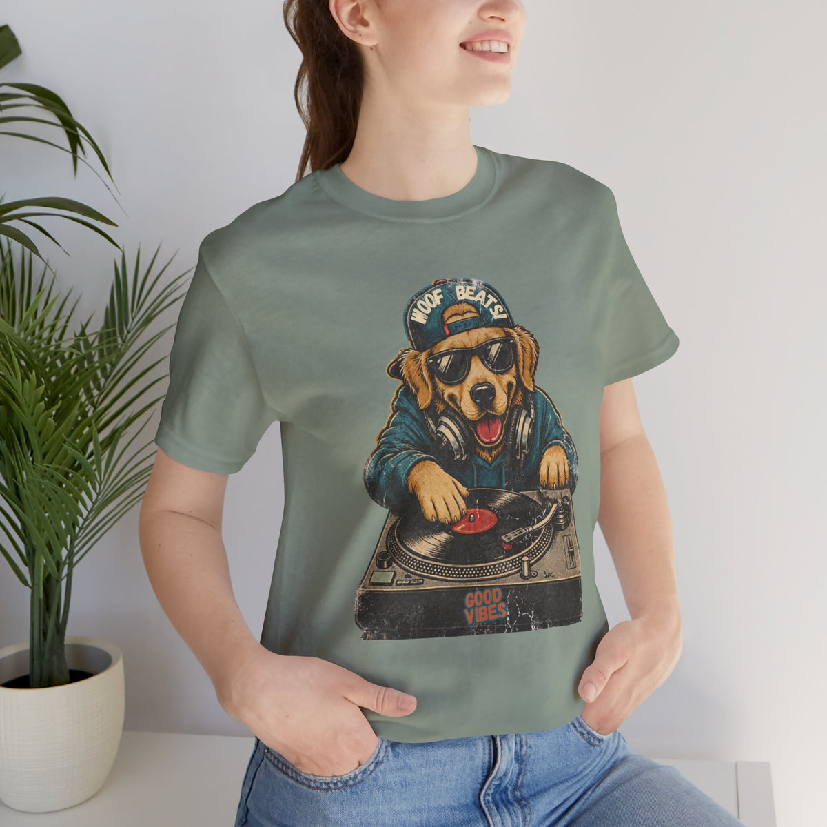 Woof Beats DJ Dog T-Shirt